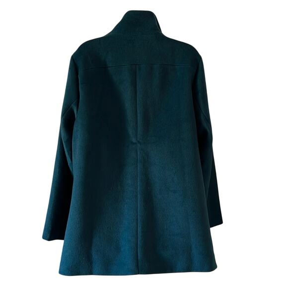 Time for Me Teal Blue Coat Mid Weight Winter Lined Zipper Woman Size Large - Picture 3 of 13